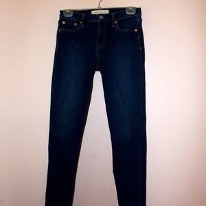 GAP 1969 Real Straight Dark Blue Jeans 26s